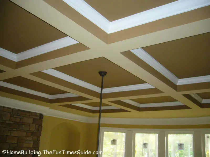 Here are some pictures of the coffered ceilings that I have come 