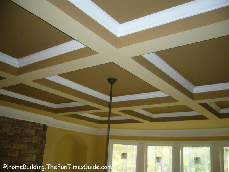 Here are some pictures of the coffered ceilings that I have come 