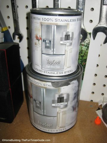 thomas liquid stainless steel paint and top coat