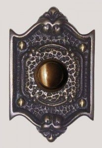 antique-brass-craftsman-shield-doorbell-cover