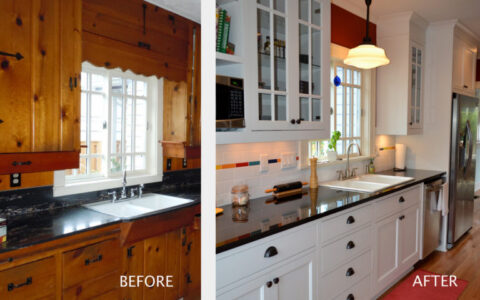 before after kitchen remodel