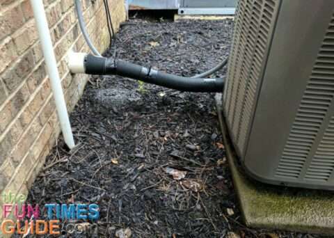 clogged-condensate-drain-line after fixing a clogged condensate drain line