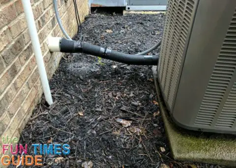 after fixing a clogged condensate drain line