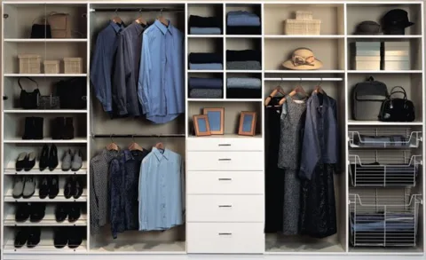 Well organized clothes and personal items are at your fingertips in custom closets. 