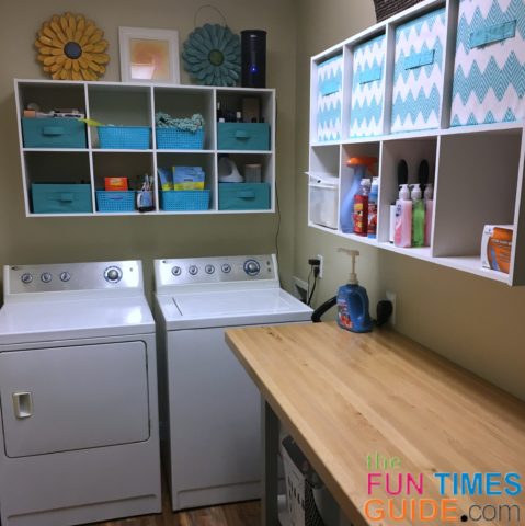 Small Space Laundry Makeover - From Drab to Fab! - TidyMom®