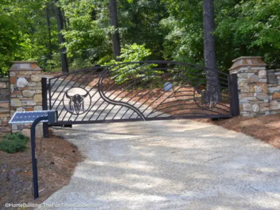 A custom driveway gate is a great way to welcome you and your guests to your home and property.