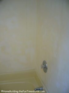 drywall spackle bathroom
