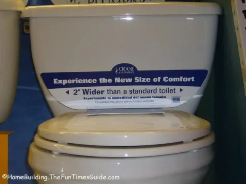 an elongated toilet seat usually offers at least 2 more inches in width than the standard toilet