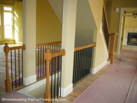 Open staircase designs give the builder the opportunity to showcase a true open floor plan