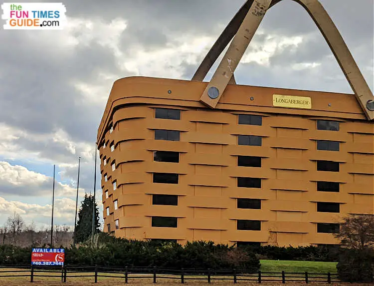 This photo of the Longaberger Basket Building for sale in Newark, Ohio was taken in November 2021. 