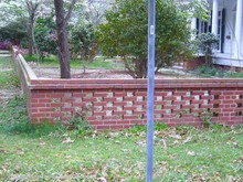 here's another variation of a brick fence design