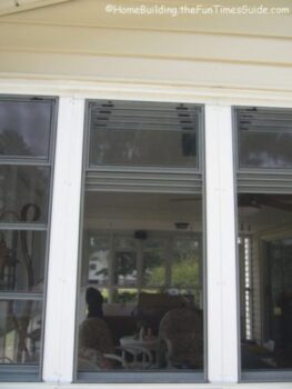 Vinyl porch windows are a great way to deter insects when you're sitting on the porch.