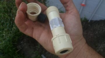 This is a slip pipe for DIY PVC pipe repair projects.