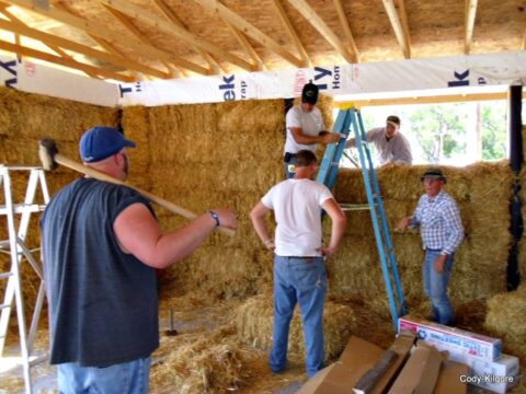 straw bale insulation - green insulation choices