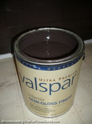 when painting bathroom cabinets in our home we wanted to use the quality that Valspar paint offers